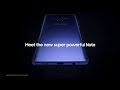 The new super powerful note samsung galaxy note9