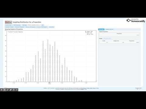 StatKey: Sampling Distribution: Proportion