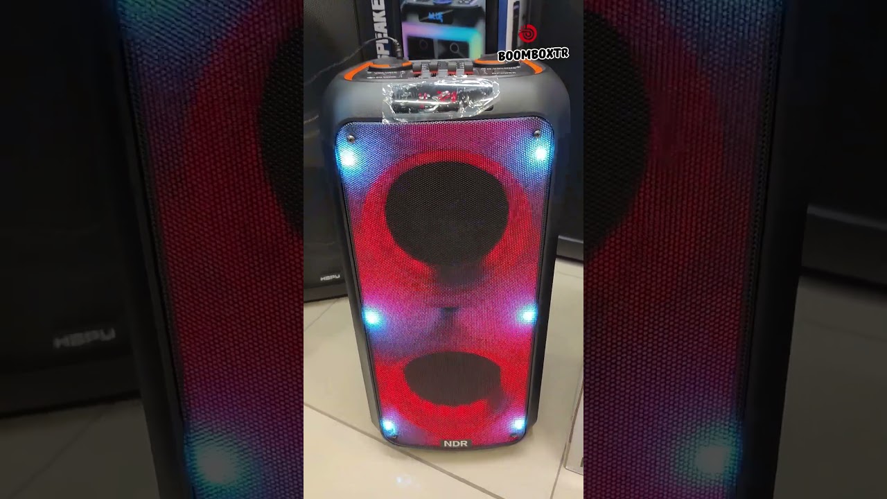 NDR Boomboxtr Ndr 1095 Şarjlı Taşınabilir Bluetooth Parti Hoparlörü 2*8 inc  