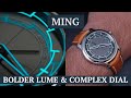 MING 22.01 Kyoto GMT - Shadows, sapphire &amp; lots of light-play - Dial, Lume &amp; On The Wrist