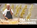 84yr old Luigi shares his vegan pasta with caponata ! | Pasta Grannies