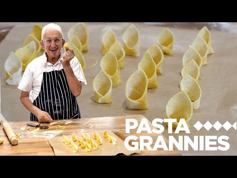 84yr old Luigi shares his vegan pasta with caponata ! | Pasta Grannies