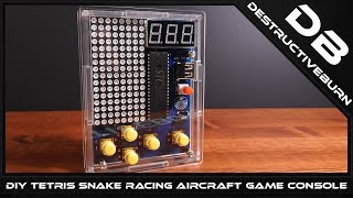 DIY Tetris Snake Racing Aircraft Game Console Build Kit screenshot 4