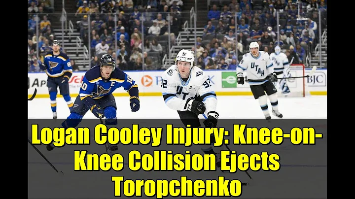 Logan Cooley Injury: Knee-on-Knee Collision Ejects Toropchenko | Mammoth vs. Blues