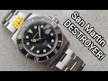 Seestern San Martin Destroyer Rolex submariner homage Review