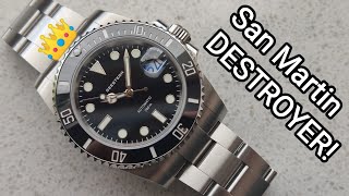 Seestern San Martin Destroyer Rolex submariner homage Review