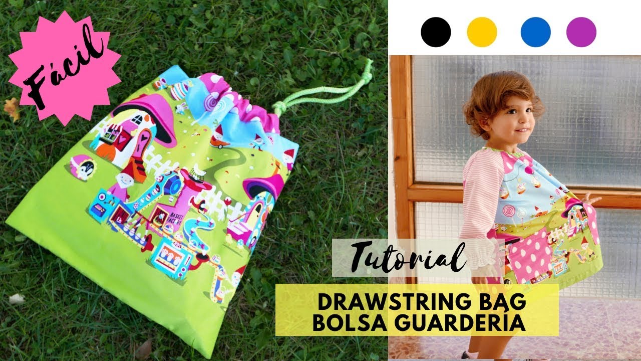 DIY - Bolsa de merienda para la guardería / colegio 