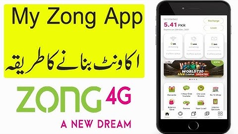 My Zong App | My Zong App Account banane ka tarika | How to Create My Zong App Account | updated.