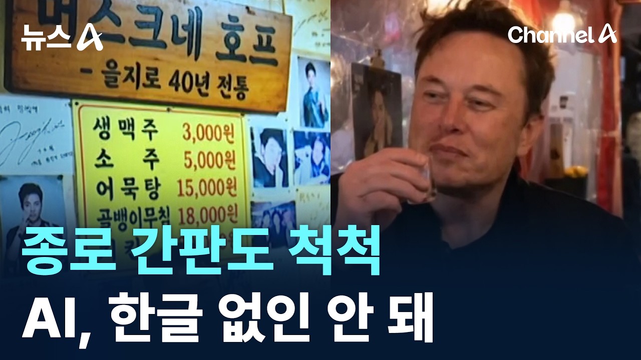 AI, 한글 없인 안 돼…종로 간판도 척척 / 채널A / 뉴스A