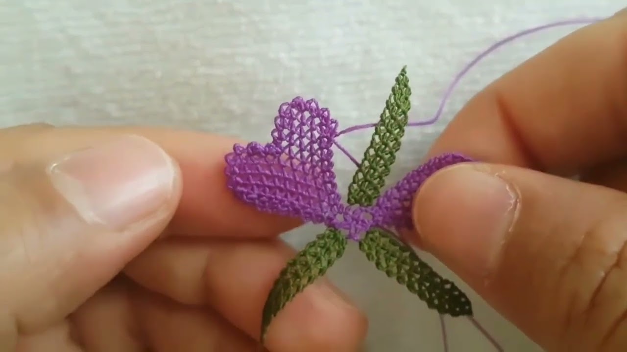 Namaz Örtüsü için Orkide Çiçeği Yapımı Havluyada çok Güzel Oluyor Deneyin Mutlaka