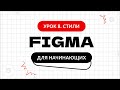 Урок 8. Стили в фигме | Фигма (Figma) уроки для начинающих бесплатно с нуля
