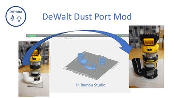 Easy STL assembly in Bambu Studio - 3D Printed DeWalt Router Dust Collection Mod