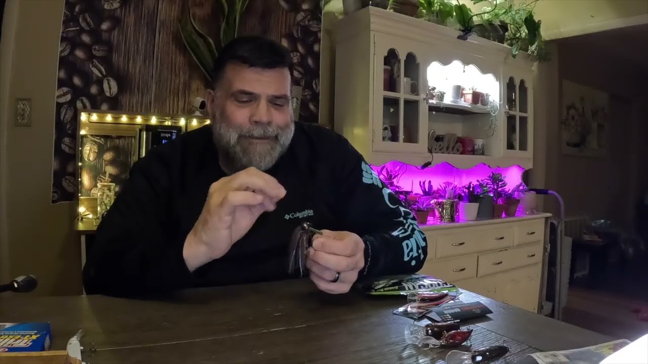 Real life, real weather but the baits that are always tied on and ready to go!