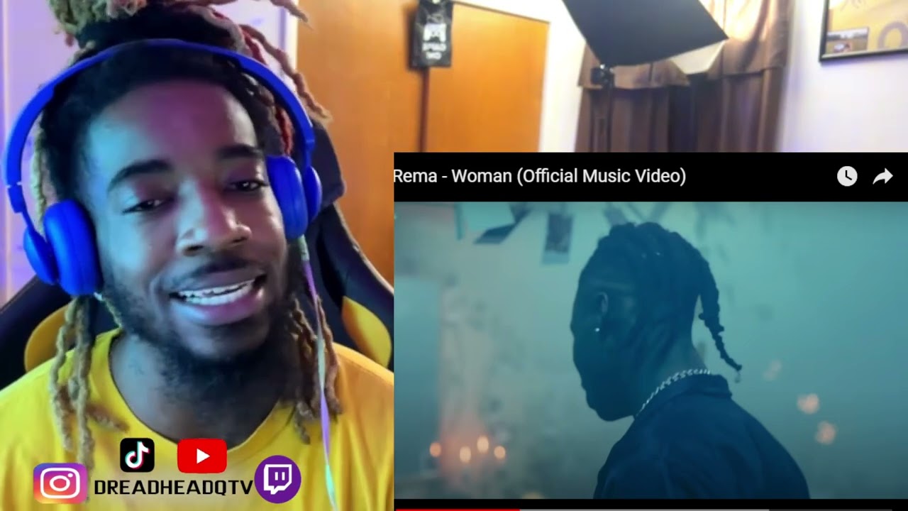AMERICAN FIRST TIME REACTING TO Rema - Woman (Official Music Video) | MUST WATCH | DREADHEADQ TV