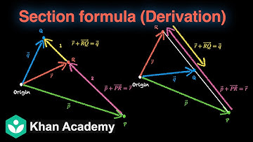 Section formula in 3D (Derivation) (Hinglish) | Vector Algebra | Grade 12 | Math | Khan Academy