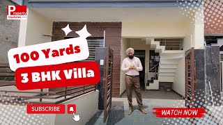 100 Yards 3 BHK Villa in Beautiful Gated Society Near Chandigarh