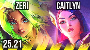 ZERI & Nami vs CAITLYN & Gragas (ADC) | EUW Diamond | 25.21