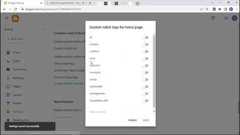 SEO Setup For Blogspot Blogger Blogs