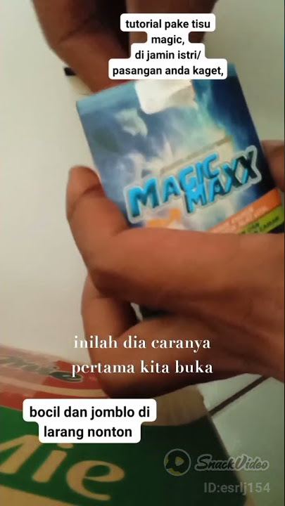 cara pakai tisu magic yg benar dan jos