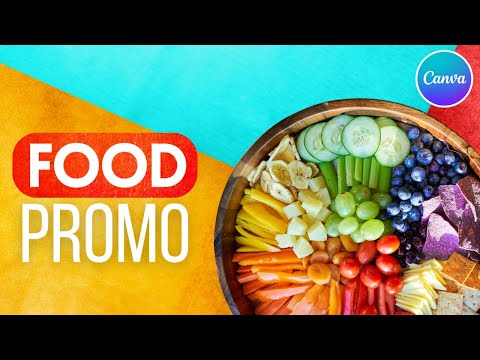 Food Promo Opener video Animation - Canva Tutorial