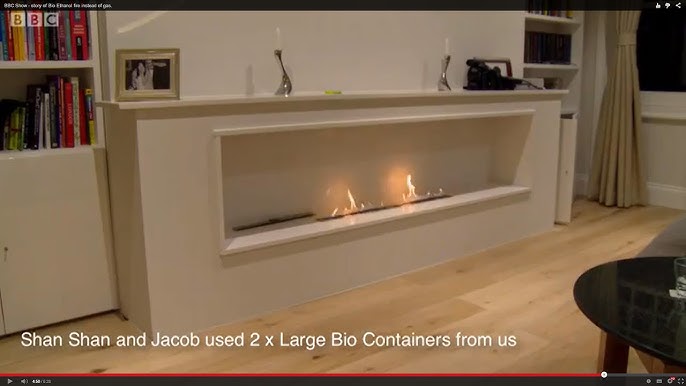  Smart Fireplace Insert 48 Inch 120 cm Black Remote WiFi Control  Google Home 12.5 L Bio Ethanol Burner : Home & Kitchen