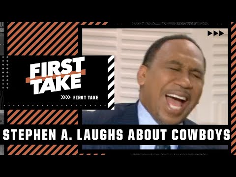 Stephen A. can BARELY contain his laughter after the Cowboys' loss | First Take
