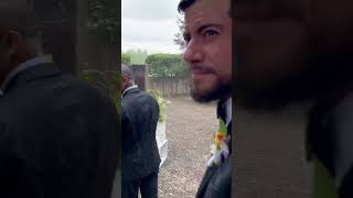 Getting married in the rain - wedding downpour #wedding #water #bride #storm #shorts