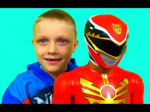 Могучие Рейнджеры МЕГАФОРС Power Rangers Dino Charge  Red Ranger Детское видео