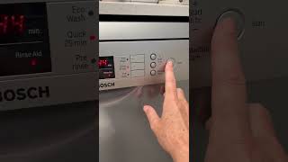 How to use the Bosch front load dishwasher