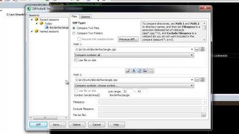 SlickEdit - How to Diff Symbols