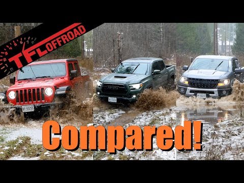 icy-4x4-showdown!-toyota-tacoma-trd-pro-vs-gladiator-rubicon-vs-colorado-zr2---by-the-numbers