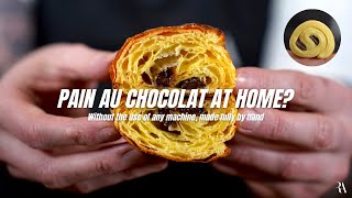 How to make Pain au chocolat at home? (fully by hand)