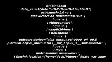 How to record gameplay on Steam Deck gaming mode. Gstreamer
