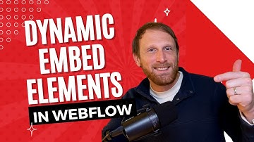 How to add a dynamic embed element to a collection in Webflow?