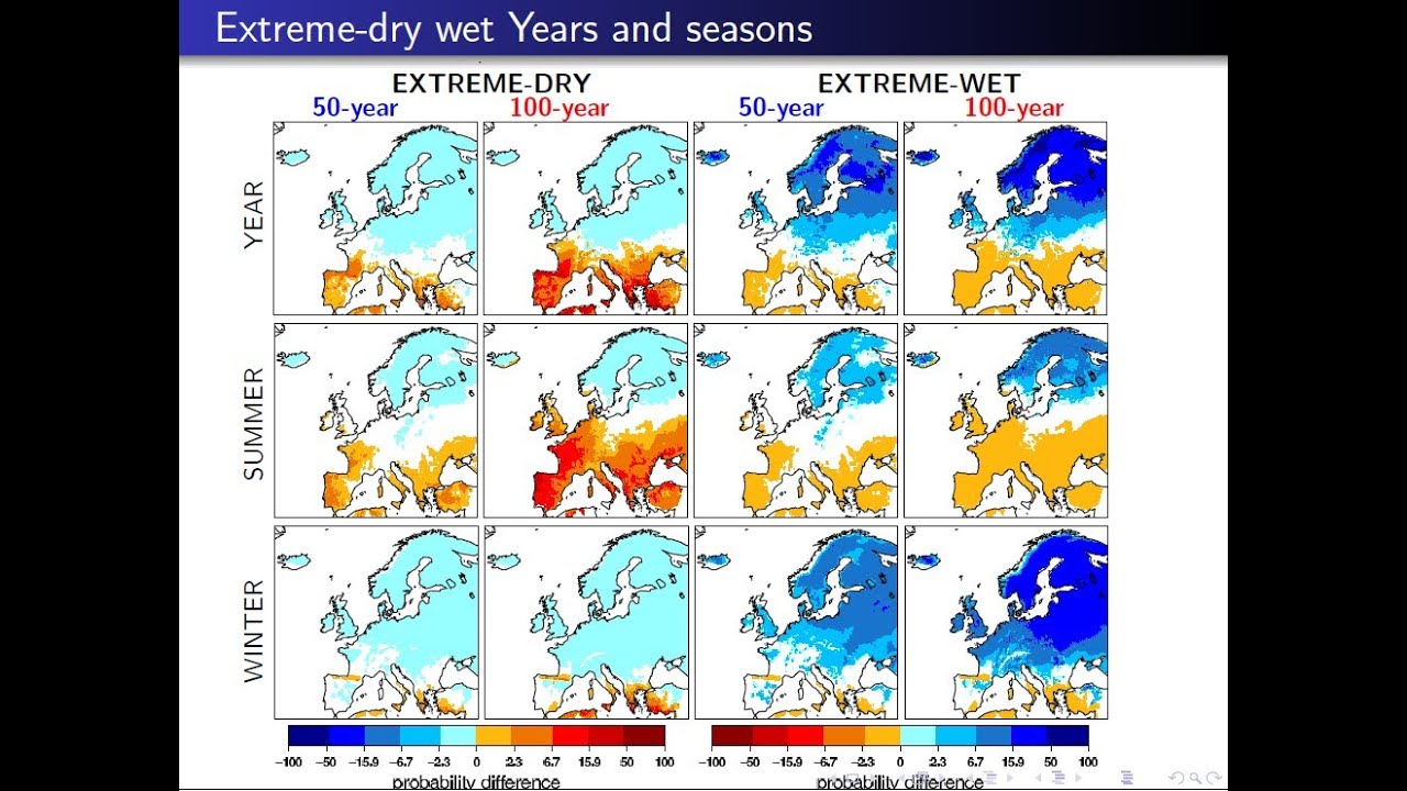 14th HEPEX webinar: Projection of occurrence of extreme dry wet years and seasons in Europe