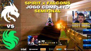 SPIRIT x FALCONS - SEMIFINAL COMPLETA (Todos os Jogos) Playoffs IEM Katowice 2024