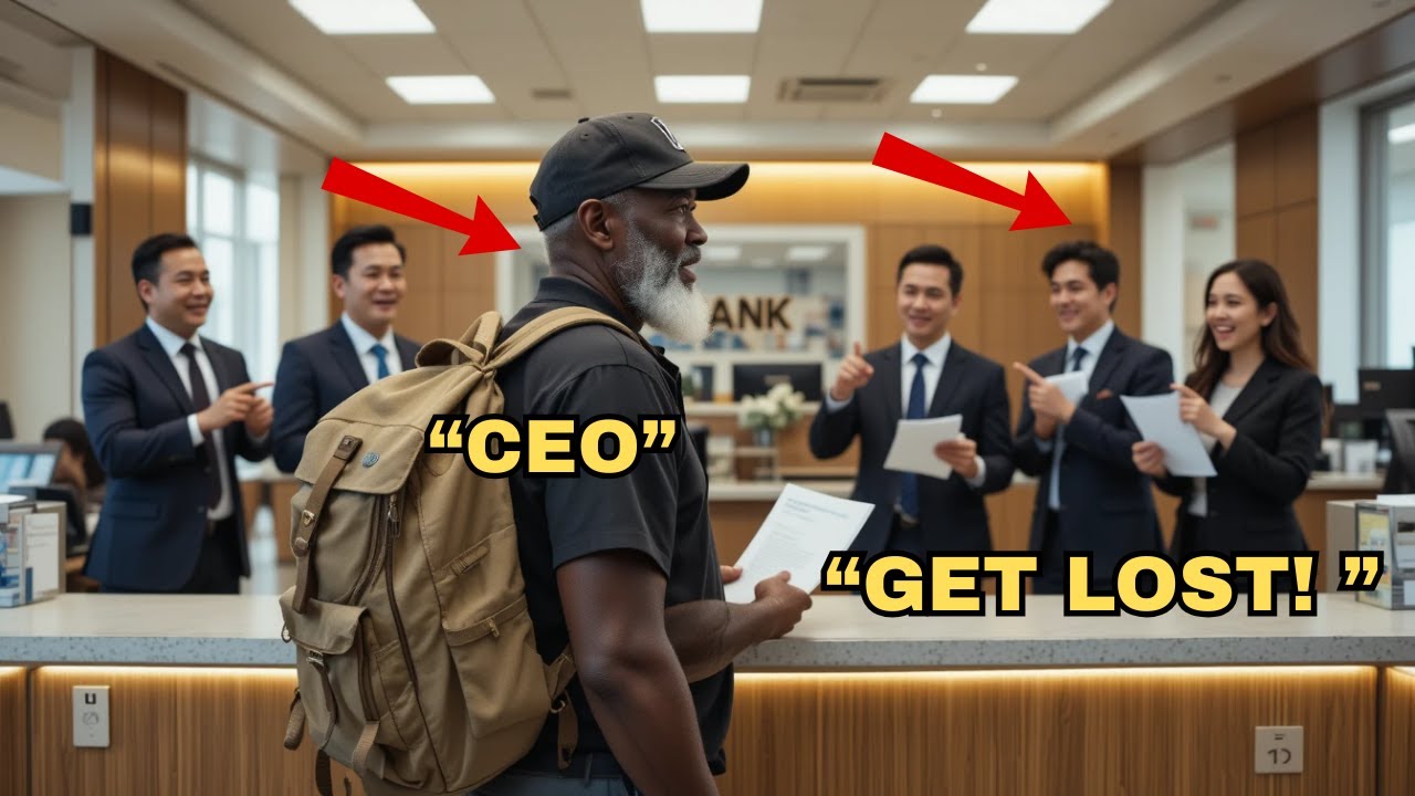 Old Black Man with a Bag Claims Bank Ownership—They Laughed Until They Regretted It