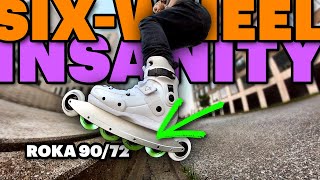 Can I Handle a SIX-WHEEL Skate?! – First Wizard Flow ROKA 90/72