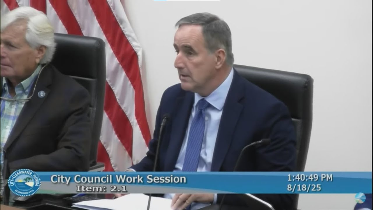 08-18-2025 City of Clearwater - CRA- Pension Trustees- Council Work Session - Clearwater Florida Gov