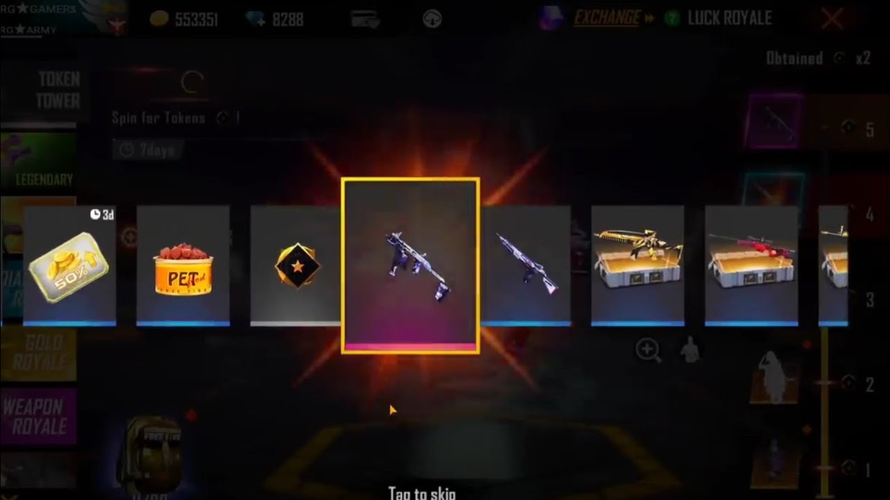 ffws 2021 gun series free fire 😱 got new rare item claim FF Event New