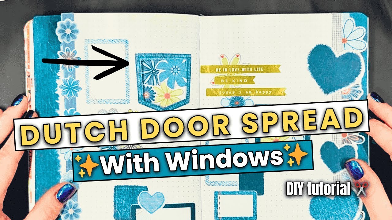 Dutch Door Bullet Journal Tutorial | Add Peekaboo Windows to Your Spreads 