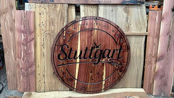 Sign For Stuttgart City Hall (Arkansas) Shapeoko Pro XXL CNC
