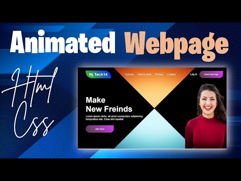 How To Make Animated Web Page Step by Step |Webpagewith Html Css - YouTube