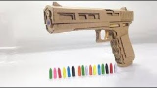 تصميم جميل | كيفية صنع مسدس من الكرتون