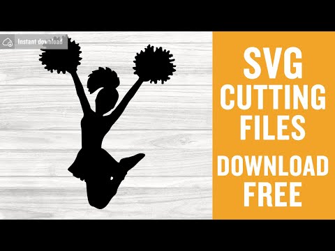 Cheerleader Svg Free Cutting Files for Cricut Instant Download