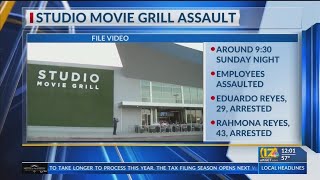 Two arrested after fight at Studio Movie Grill, employee hit with gun