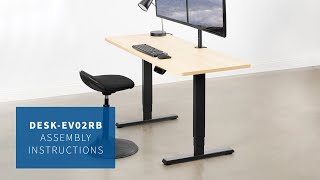 Desk-Ev02Rb Electric Dual Motor Desk Frame Assembly By Vivo