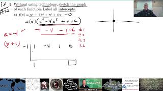 PC 30 3.4 #9 graphing polynomial by factoring homework