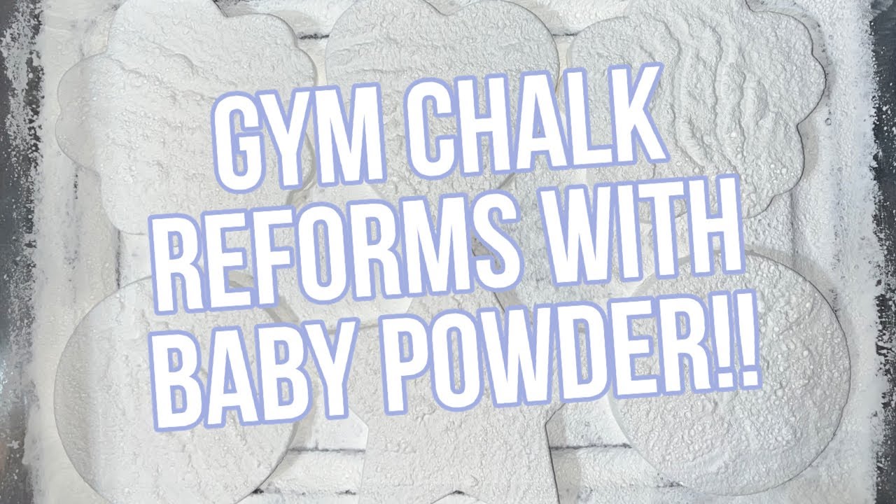 gym chalk reforms with baby powder!! - YouTube