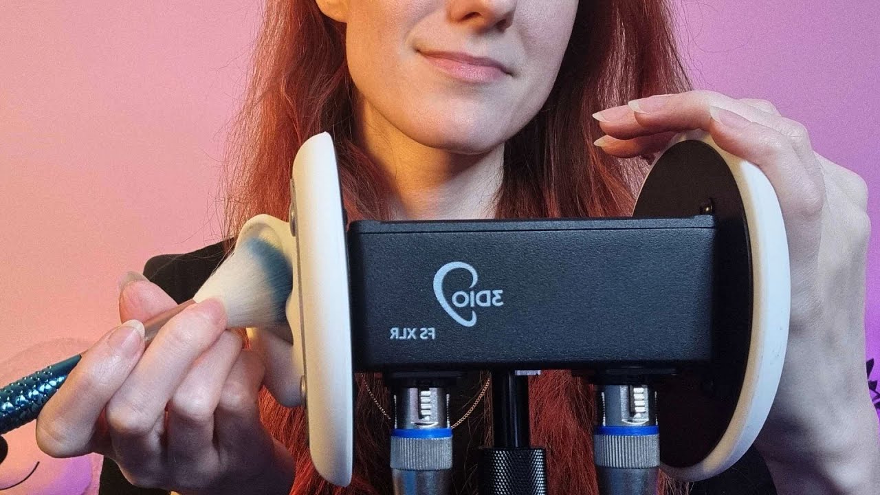 ASMR Ear massage + Brush (no talking - 3Dio) 👂
